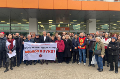 DGD-SEN'den Nilüfer Migros önünde eylem: Taleplerimiz karşılanana kadar mücadele edeceğiz
