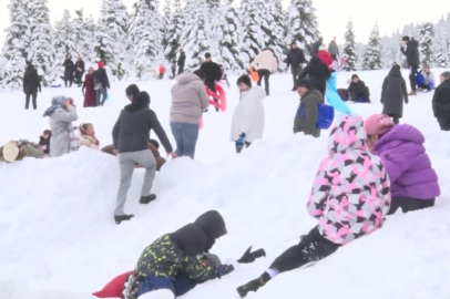 Uludağ’da sömestir tatilinin son gününde yoğunluk sürüyor