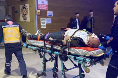 Bursa'da kamyonun kasasından düşen işçi yaralandı