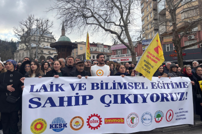Bursa'da laik ve bilimsel eğitime sahip çıkıyoruz eylemi