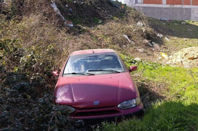 Bursa'da freni boşalan otomobil şarampole uçtu: Baba ve oğlu yaralandı