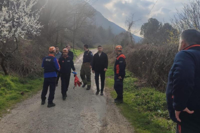 Bursa'da dağlık alanda mahsur kalan yaralı vatandaş kurtarıldı