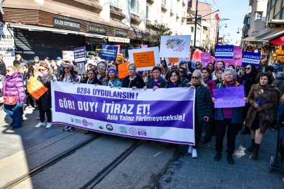 Kadınlar 8 Mart'ta eşitlik ve dayanışma için yürüdü