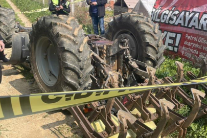 Bursa'da devrilen traktörün altında kalan sürücü hayatını kaybetti