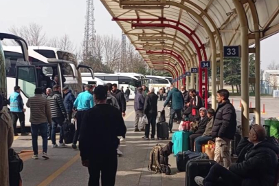 Bursa Şehirlerarası Otobüs Terminali'nde bayram yoğunluğu başladı