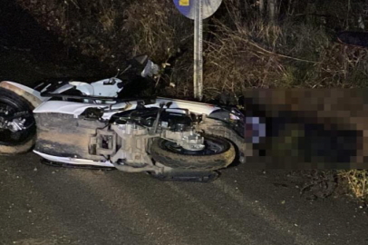 Bursa'da kontrolden çıkan motosiklet devrildi: 1 kişi hayatını kaybetti