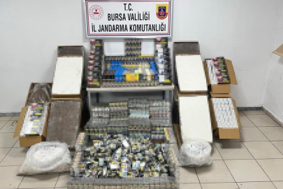 Bursa’da 65 bin kaçak sigara ve 50 bin makaron ele geçirildi