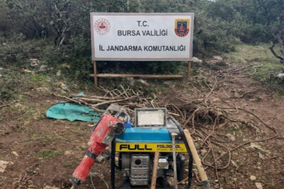 Bursa’da Jandarma 35 metrelik kaçak tüneli ortaya çıkardı