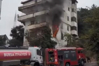 Mudanya’da apartmanda yangın paniği