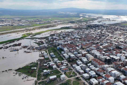 Bursa’nın sular altında kalan arazileri görüntülendi