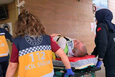 Bursa'da çöken çatıdan düşen işçi yaralandı