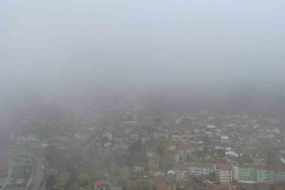 Bursa’da şehrin üzerine sis çöktü