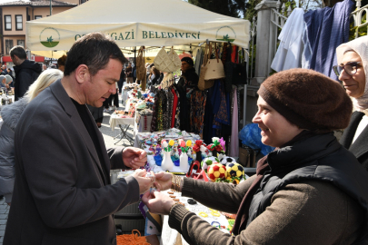 Osmangazi’de kadınların el emeği büyük beğeni topladı
