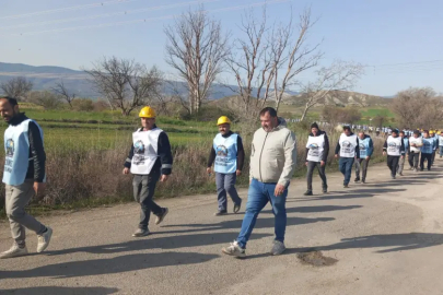 Doruk Madencilik işçilerinin Ankara yürüyüşü başladı