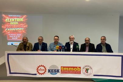 Bursa'da emek ve meslek örgütlerinden elektrik zammı tepkisi: ‘Elektrik değil faturası çarpıyor’