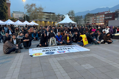 Kestel'de öğretmenler 'Yaşam Nöbeti' tuttu