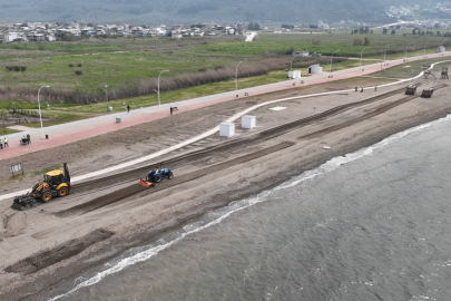 Bursa'da plajlar yaza hazır hale getiriliyor