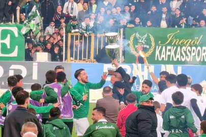 İnegöl Kafkas Spor Kulübü şampiyon oldu, 2. Lig’e yükseldi