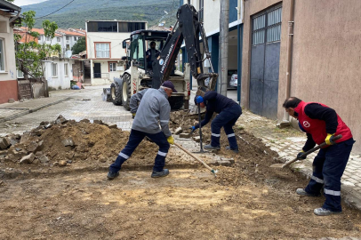 Gemlik Belediyesi acil müdahale ekibi sahada