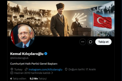 Kılıçdaroğlu 'bio'sunu CHP Genel Başkanı şeklinde değiştirdi