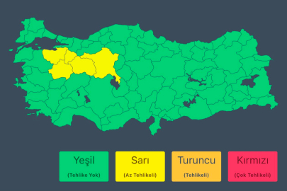 Bakanlıktan Bursa dahil 5 il için sarı kodlu uyarı: Kuvvetli sağanak bekleniyor