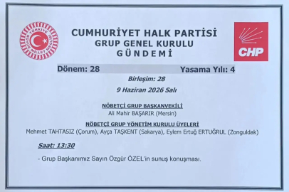 CHP Grup Başkanlığından Özel'in toplantısı için Meclis Başkanlığına bildirim