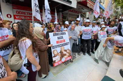 Ankara'da hakları için direnen öğretmenlere müdahale