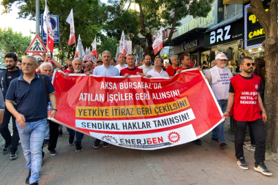 Bursagaz işçileri sendikal hakları için yürüdü!
