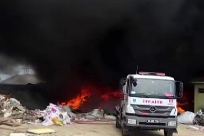 Bursa'da atık depolama alanında yangın