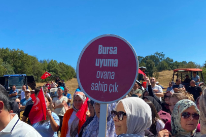 Bursa'da yanan ormanımızda maden ocağı istemiyoruz!