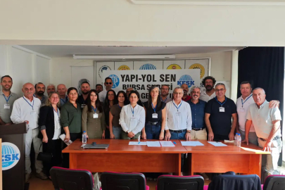 Yapı-Yol Sen Bursa Şube Başkanlığına Okan Okumuş seçildi