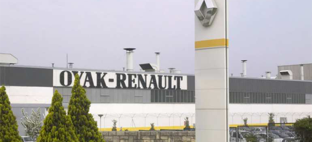Oyak Renault fabrikasının dışarıdan görünümü