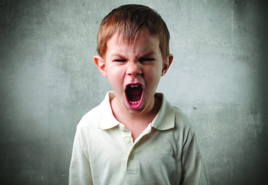 Child with angry expression