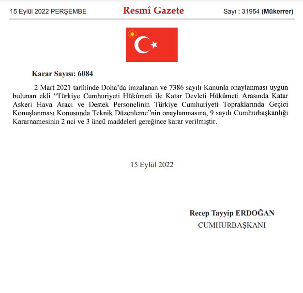 erdogan imzaladi katar askeri turkiye de konuslanacak 1064225 1