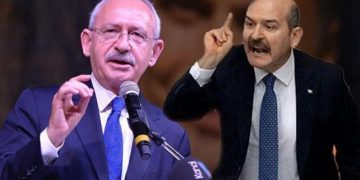 Fotoğraftaki kişiler: CHP lideri Kemal Kılıçdaroğlu ve İçişleri Eski Bakanı Süleyman Soylu