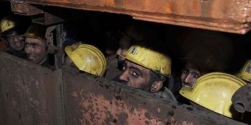 Maden emekçilerinin fotoğrafı
