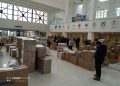 Bursa Akademik Odalar Birliği (BAOB) yerleşkesinde depremzedeler için hazırlanan yardım paketleri.