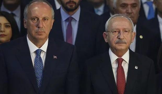 Görseldekiler: Kemal Kılıçdaroğlu ve Muharrem İnce